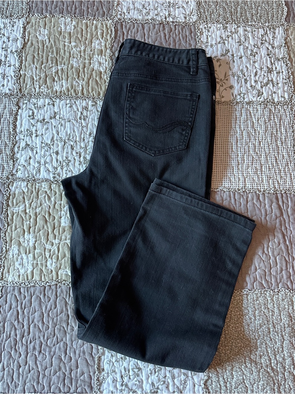 Women’s Denver Hayes Black Straight Leg Jeans Size 10